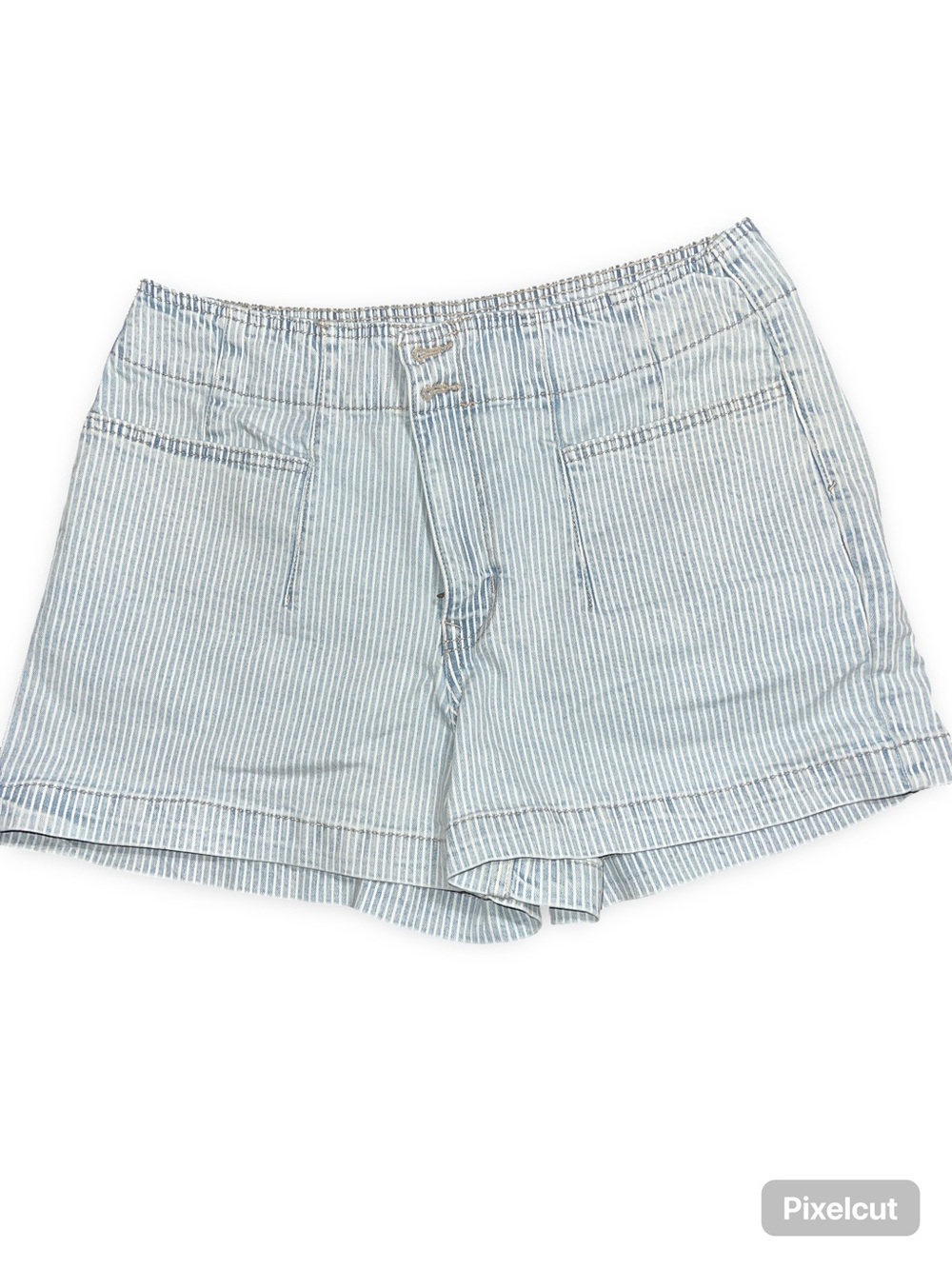 Maurices Light Blue Pinstripe Shorts